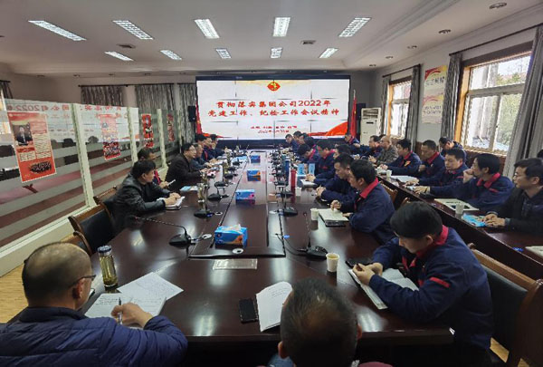 公司召開(kāi)會(huì)議傳達(dá)集團(tuán)公司黨建工作、紀(jì)檢工作會(huì)議精神